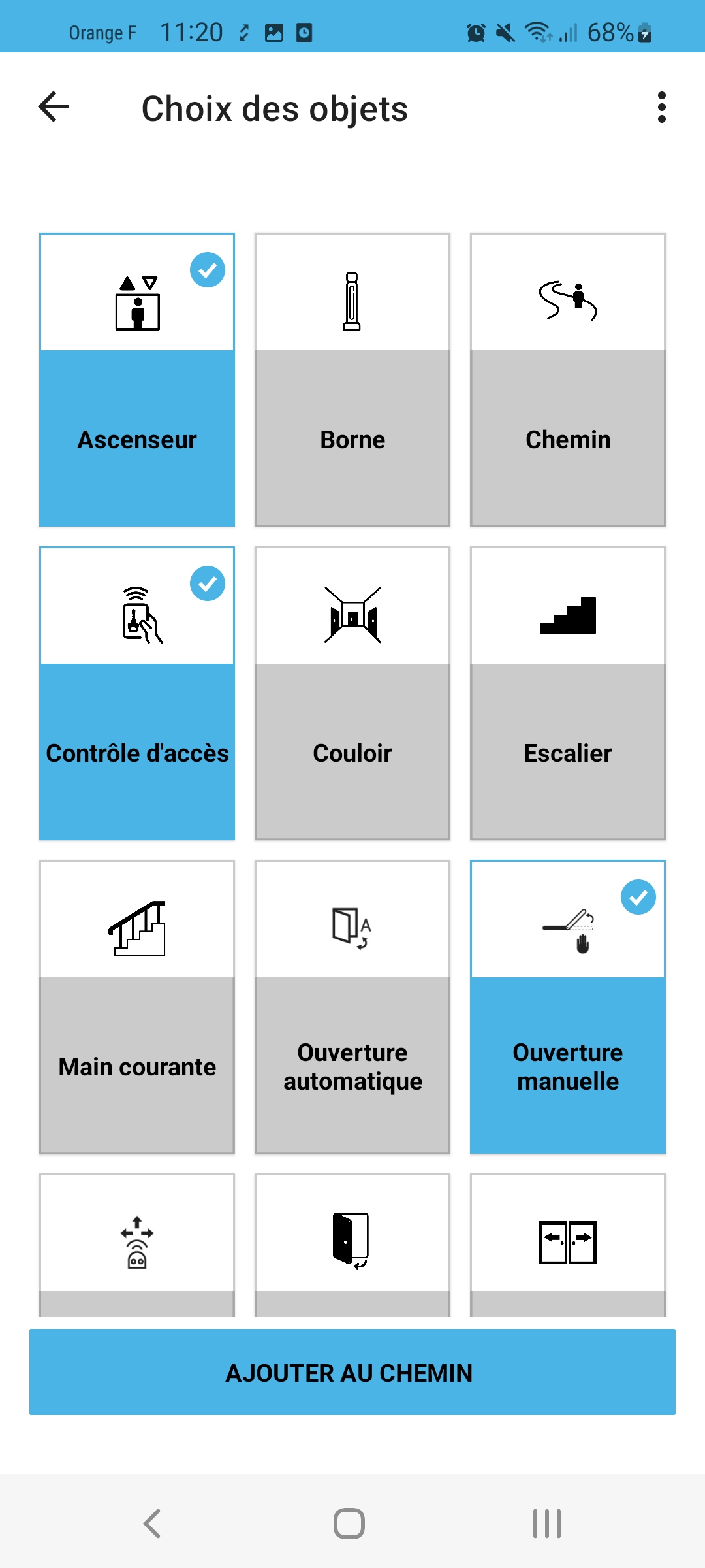 capture d'écran mobile resultat 
